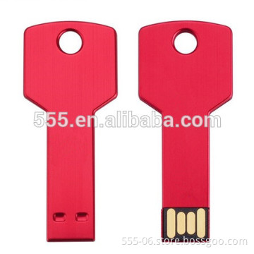 Colorful Metal Key shape usb flash drive 4GB 8GB 16GBU disk Thumb memory stick